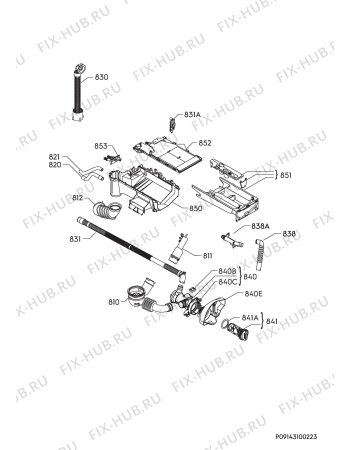 Взрыв-схема стиральной машины Electrolux EW8F384W - Схема узла Hydraulic System 272